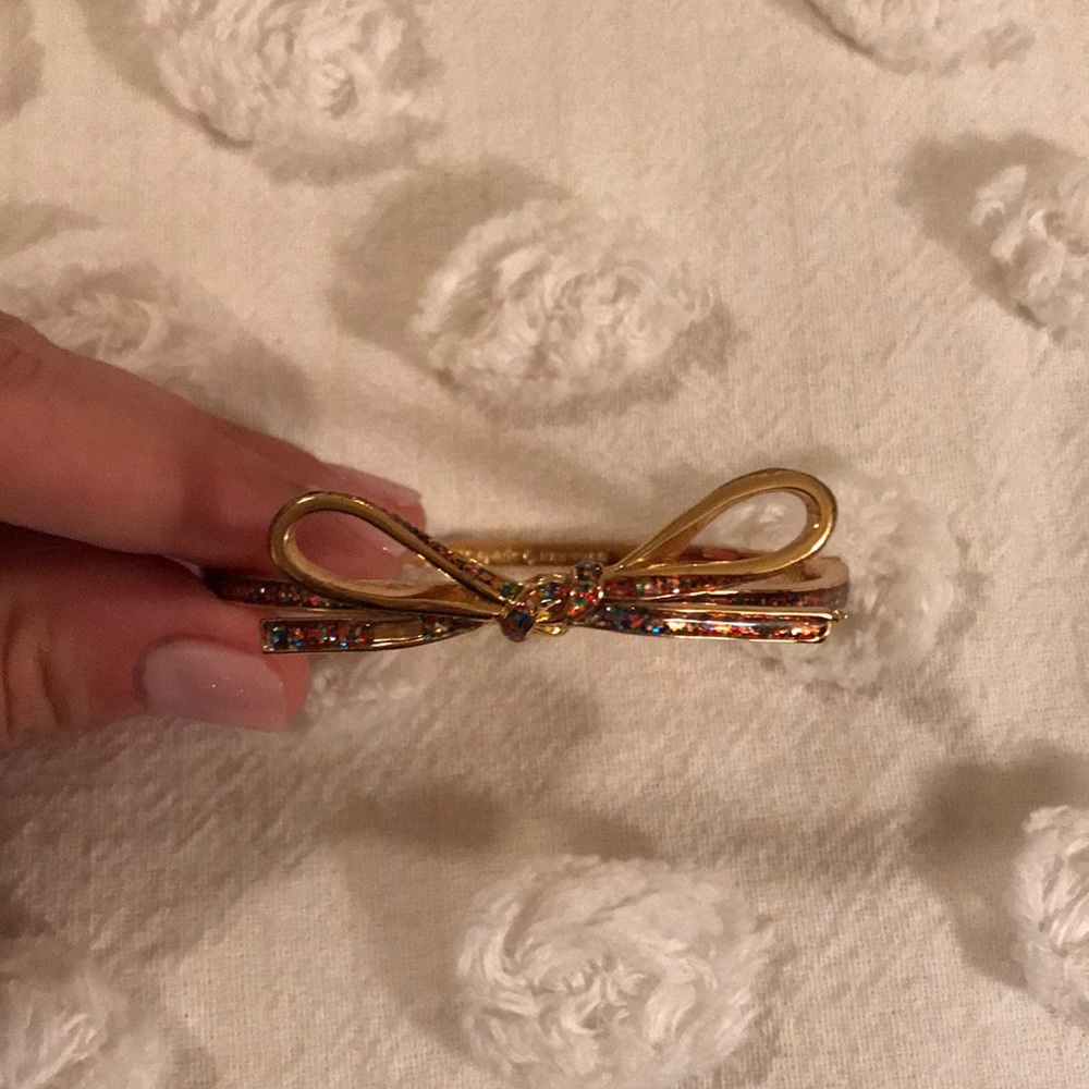Kate spade glitter bow bracelet
